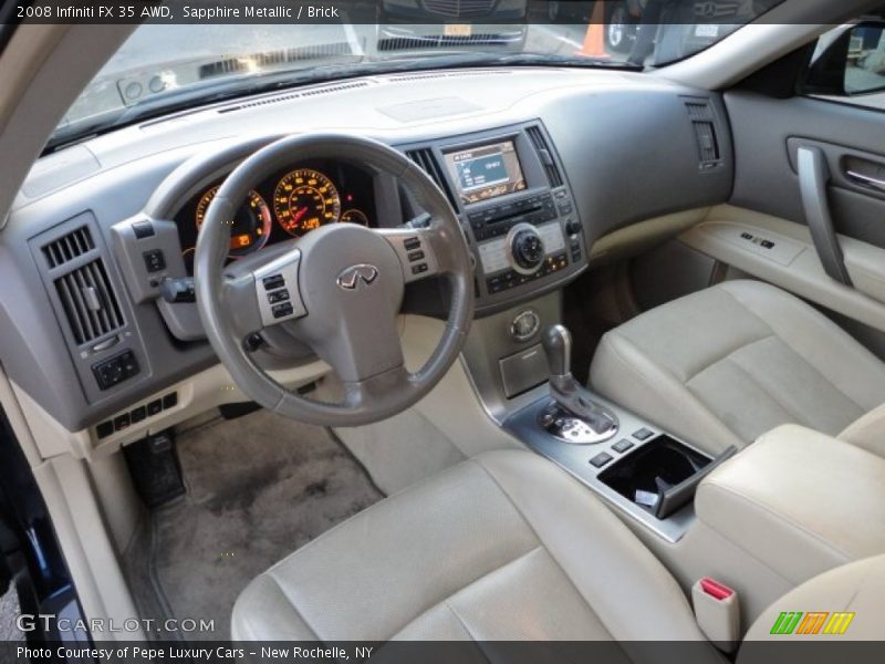 Sapphire Metallic / Brick 2008 Infiniti FX 35 AWD