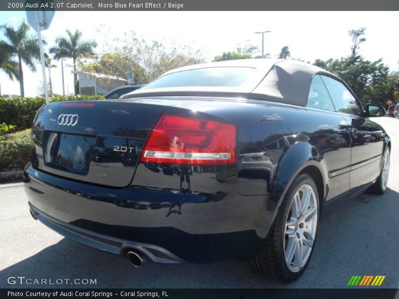 Moro Blue Pearl Effect / Beige 2009 Audi A4 2.0T Cabriolet