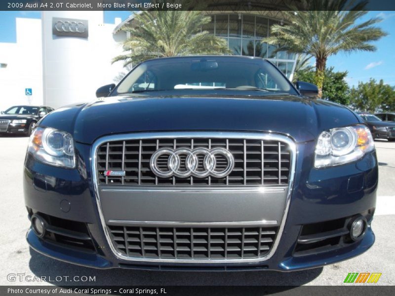 Moro Blue Pearl Effect / Beige 2009 Audi A4 2.0T Cabriolet