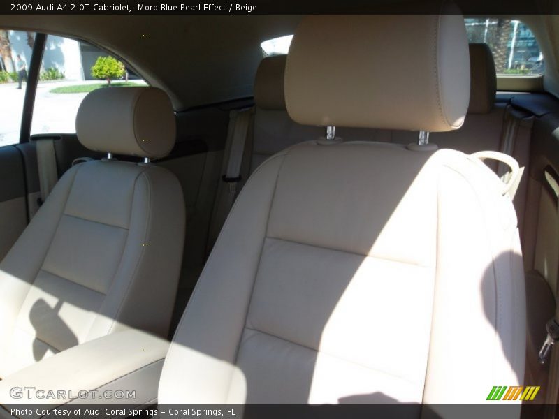 Moro Blue Pearl Effect / Beige 2009 Audi A4 2.0T Cabriolet
