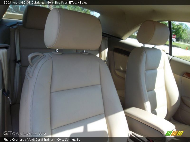 Moro Blue Pearl Effect / Beige 2009 Audi A4 2.0T Cabriolet