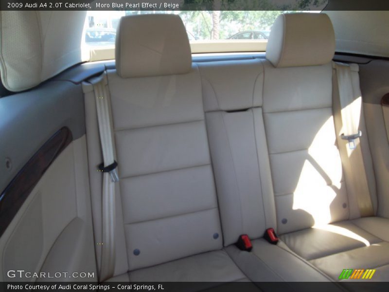 Moro Blue Pearl Effect / Beige 2009 Audi A4 2.0T Cabriolet