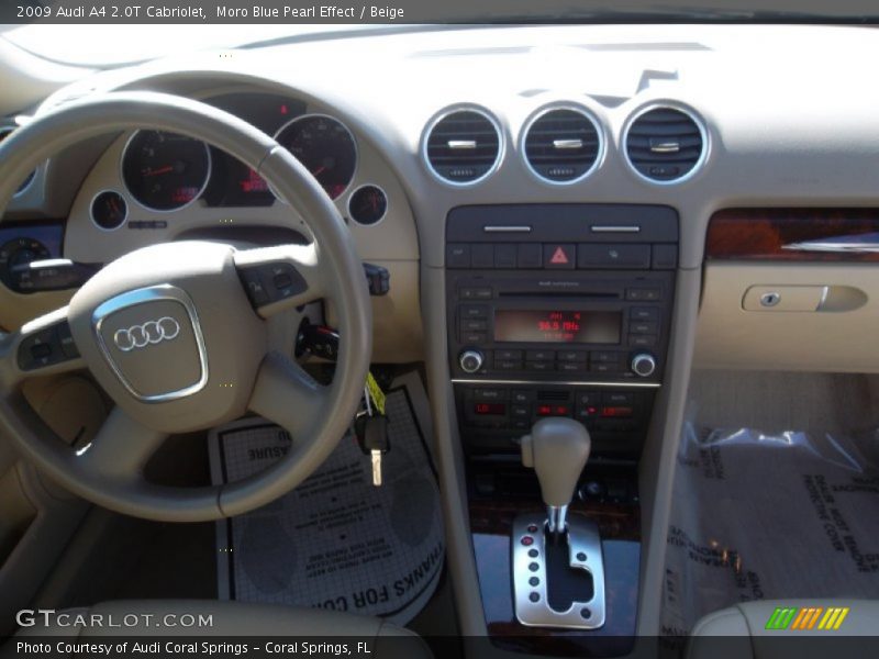 Moro Blue Pearl Effect / Beige 2009 Audi A4 2.0T Cabriolet