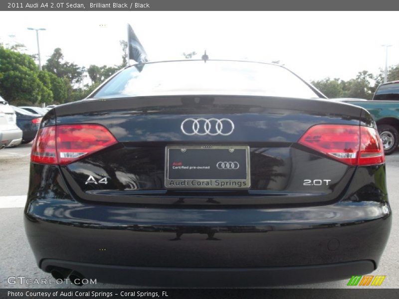 Brilliant Black / Black 2011 Audi A4 2.0T Sedan