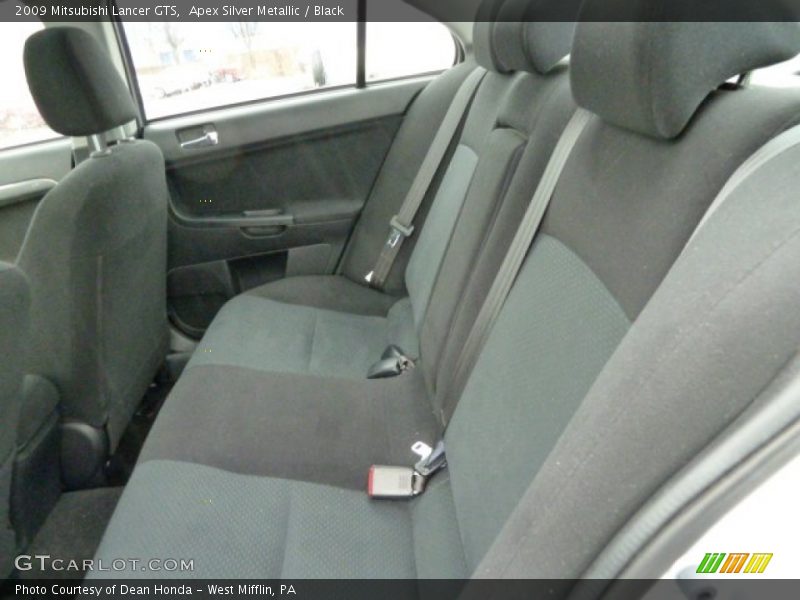 Apex Silver Metallic / Black 2009 Mitsubishi Lancer GTS