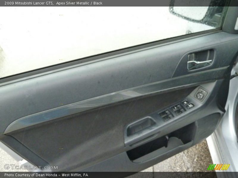 Apex Silver Metallic / Black 2009 Mitsubishi Lancer GTS