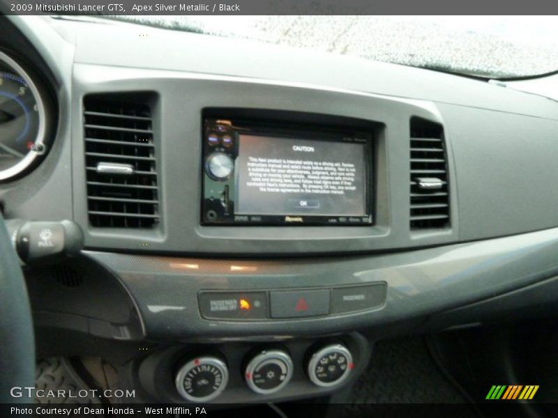 Apex Silver Metallic / Black 2009 Mitsubishi Lancer GTS