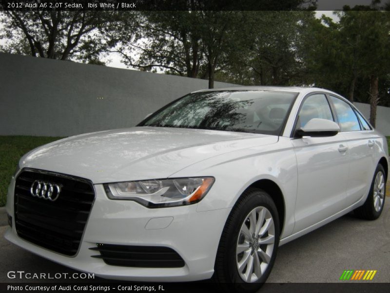 Ibis White / Black 2012 Audi A6 2.0T Sedan