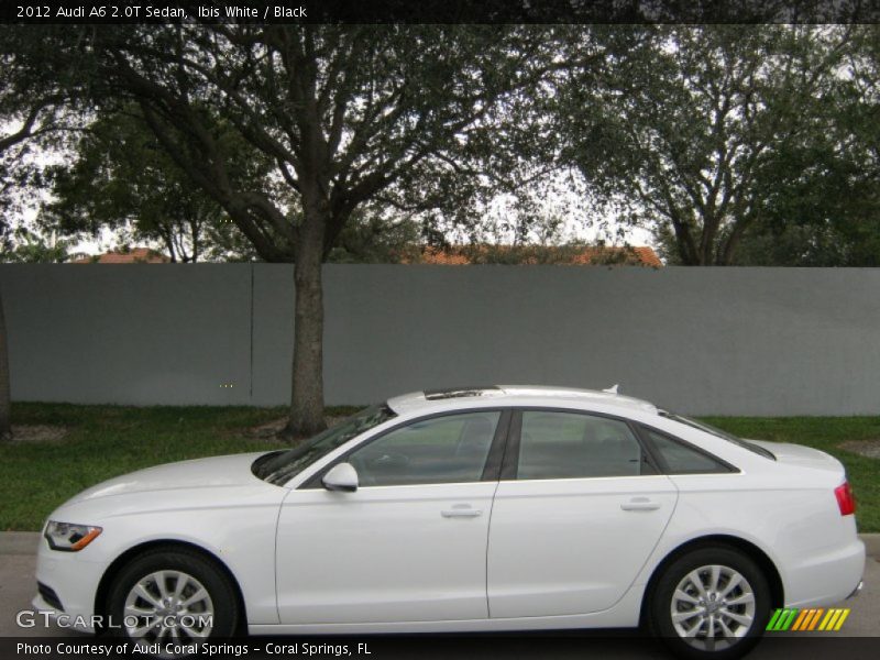 Ibis White / Black 2012 Audi A6 2.0T Sedan