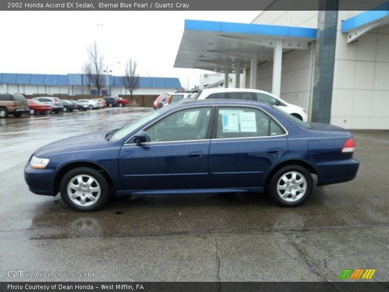 Eternal Blue Pearl / Quartz Gray 2002 Honda Accord EX Sedan