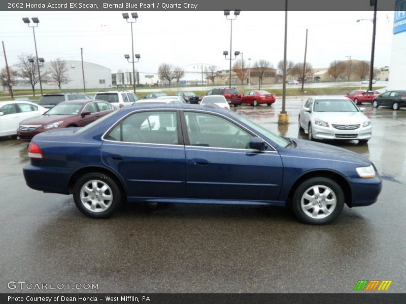 Eternal Blue Pearl / Quartz Gray 2002 Honda Accord EX Sedan