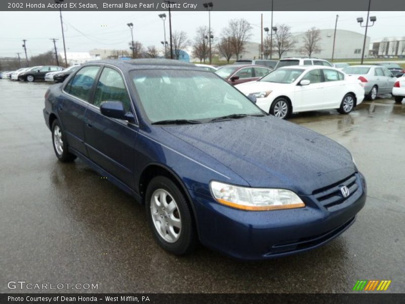 Eternal Blue Pearl / Quartz Gray 2002 Honda Accord EX Sedan