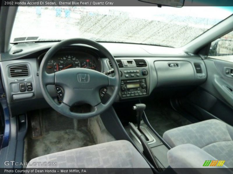 Eternal Blue Pearl / Quartz Gray 2002 Honda Accord EX Sedan