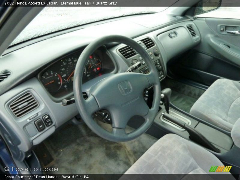 Eternal Blue Pearl / Quartz Gray 2002 Honda Accord EX Sedan