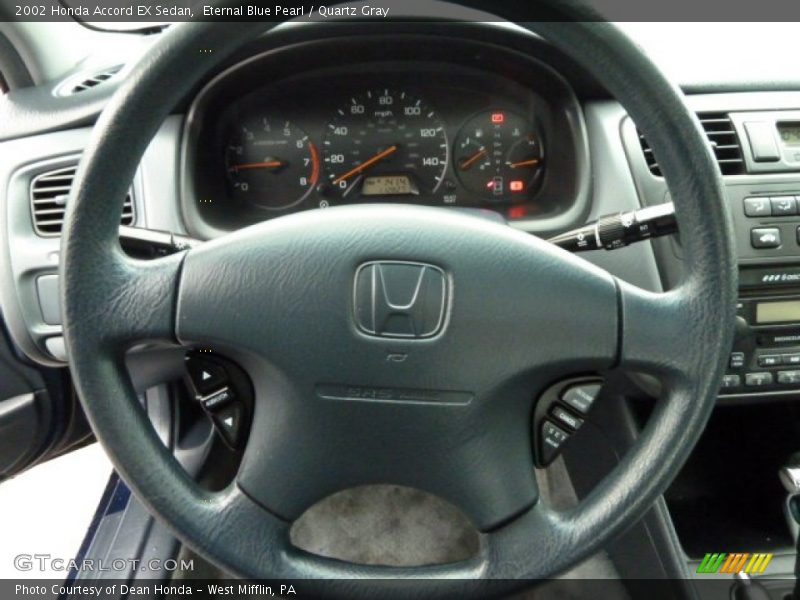 Eternal Blue Pearl / Quartz Gray 2002 Honda Accord EX Sedan