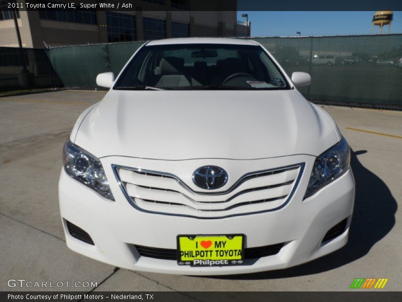 Super White / Ash 2011 Toyota Camry LE