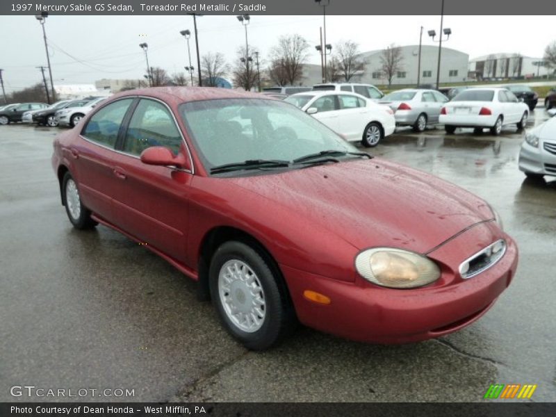 Toreador Red Metallic / Saddle 1997 Mercury Sable GS Sedan