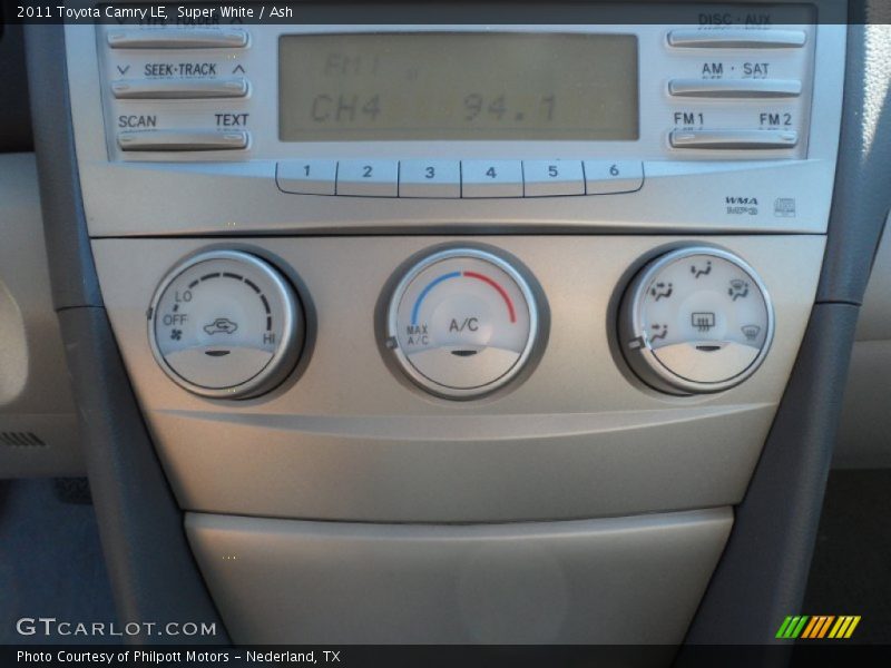 Super White / Ash 2011 Toyota Camry LE