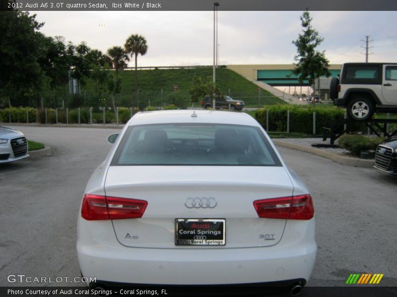 Ibis White / Black 2012 Audi A6 3.0T quattro Sedan