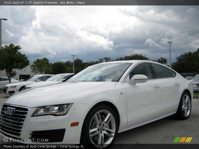 Ibis White / Black 2012 Audi A7 3.0T quattro Premium