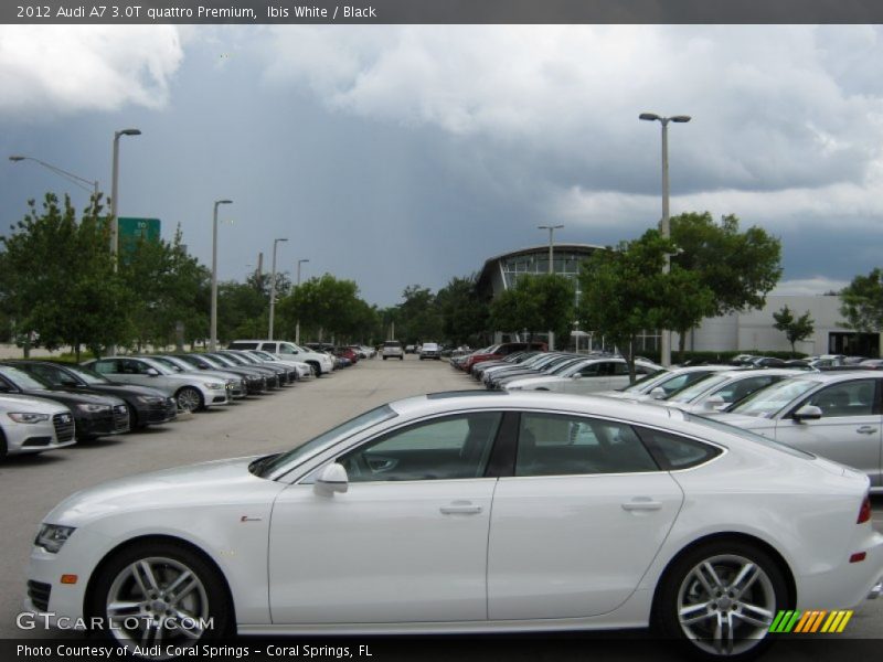 Ibis White / Black 2012 Audi A7 3.0T quattro Premium