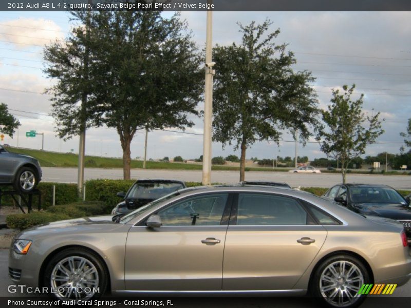 Savana Beige Pearl Effect / Velvet Beige 2012 Audi A8 L 4.2 quattro