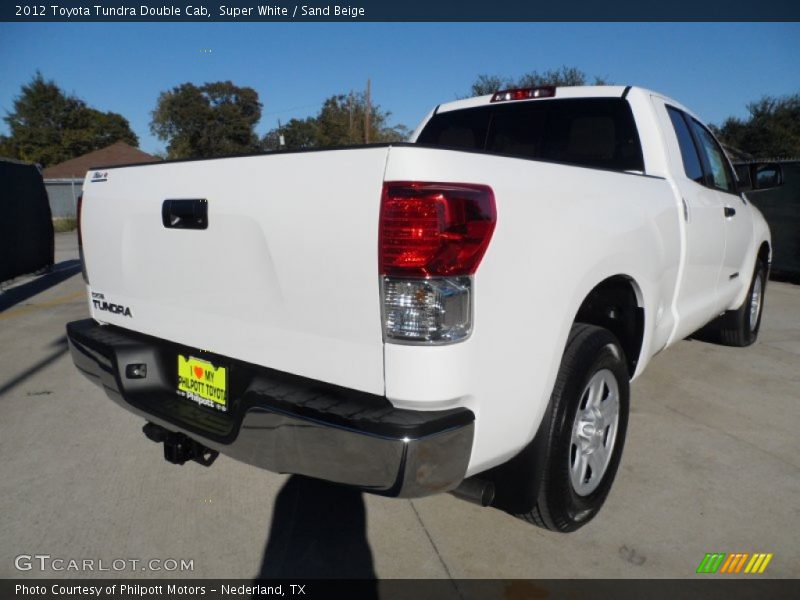 Super White / Sand Beige 2012 Toyota Tundra Double Cab