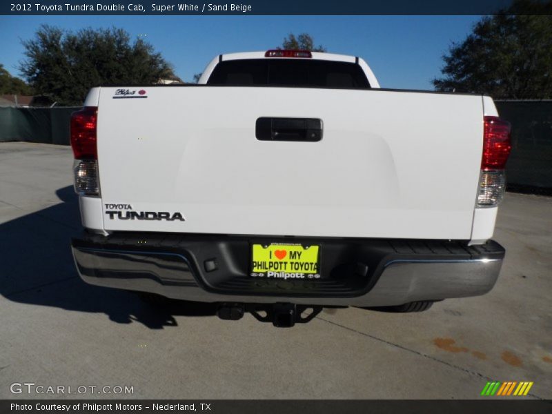 Super White / Sand Beige 2012 Toyota Tundra Double Cab