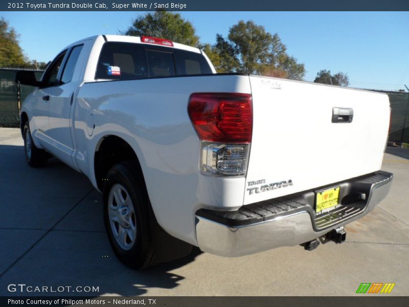 Super White / Sand Beige 2012 Toyota Tundra Double Cab