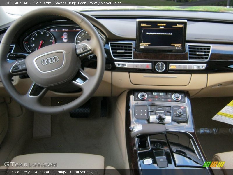 Dashboard of 2012 A8 L 4.2 quattro