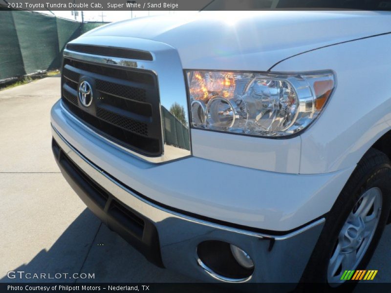 Super White / Sand Beige 2012 Toyota Tundra Double Cab