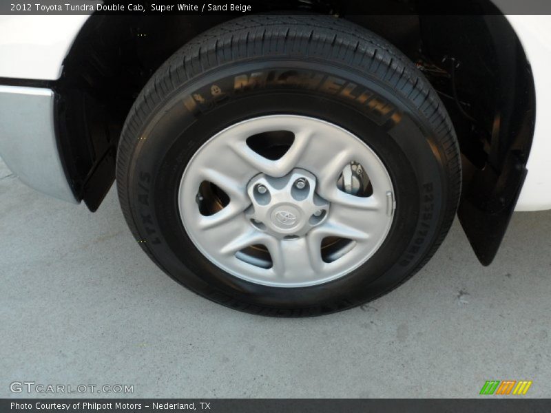 Super White / Sand Beige 2012 Toyota Tundra Double Cab
