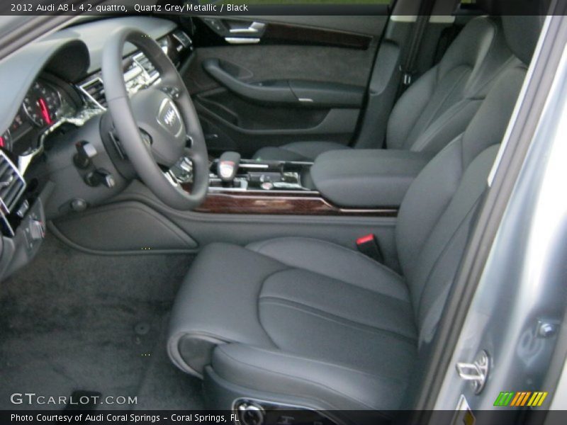 Quartz Grey Metallic / Black 2012 Audi A8 L 4.2 quattro
