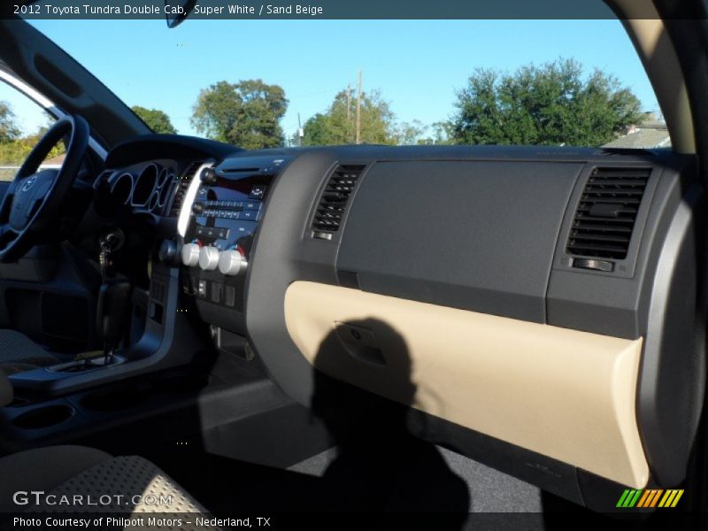 Super White / Sand Beige 2012 Toyota Tundra Double Cab