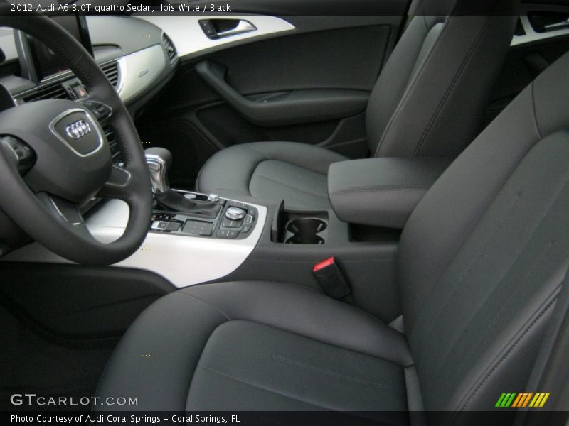 Ibis White / Black 2012 Audi A6 3.0T quattro Sedan