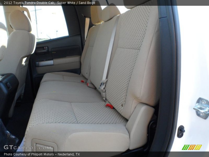 Super White / Sand Beige 2012 Toyota Tundra Double Cab