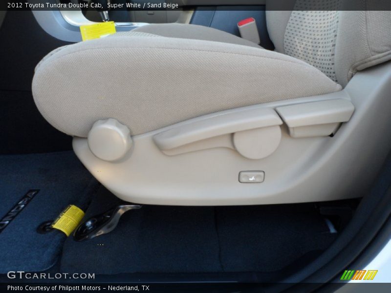Super White / Sand Beige 2012 Toyota Tundra Double Cab