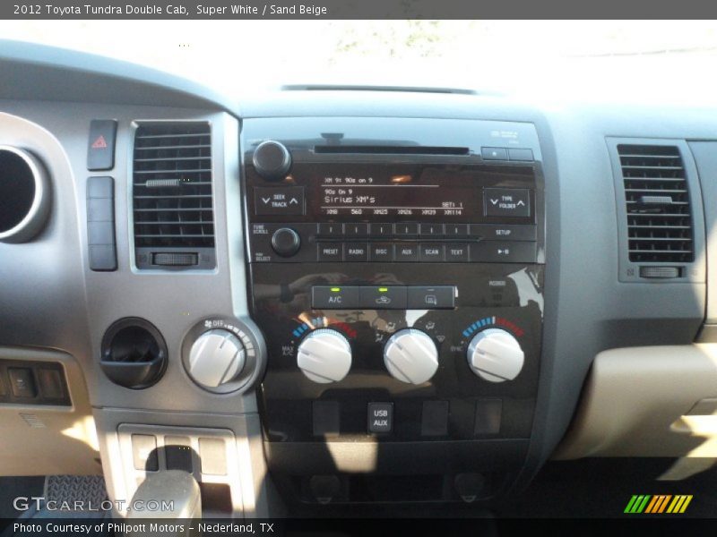 Super White / Sand Beige 2012 Toyota Tundra Double Cab