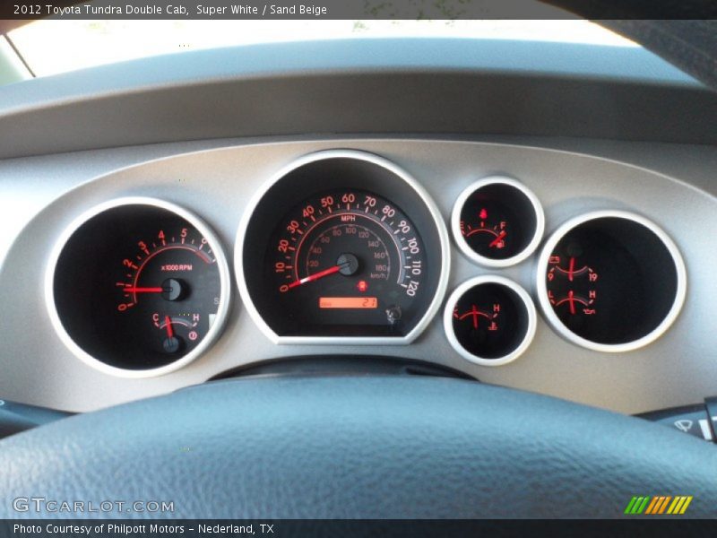 Super White / Sand Beige 2012 Toyota Tundra Double Cab