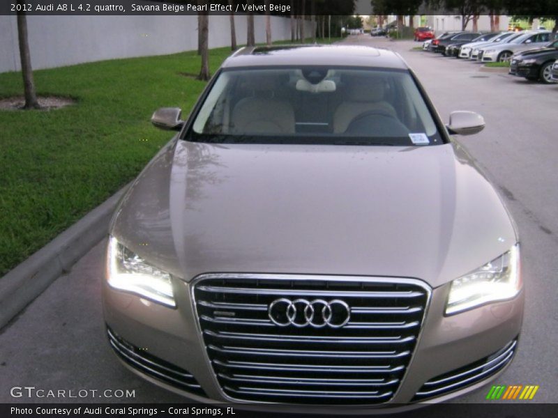 Savana Beige Pearl Effect / Velvet Beige 2012 Audi A8 L 4.2 quattro