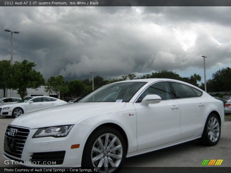 Ibis White / Black 2012 Audi A7 3.0T quattro Premium