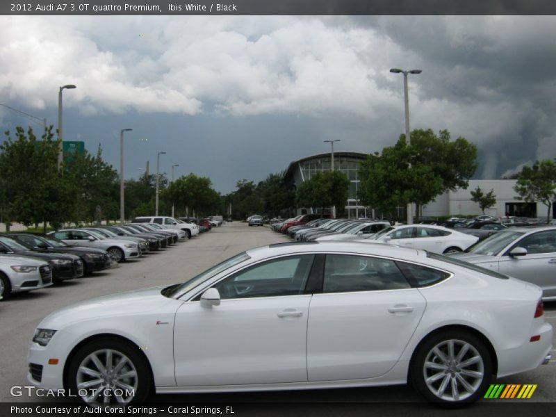 Ibis White / Black 2012 Audi A7 3.0T quattro Premium