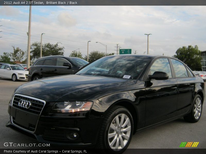 Brilliant Black / Black 2012 Audi A4 2.0T Sedan