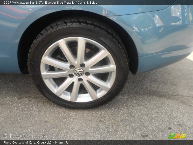 Eismeer Blue Metallic / Cornsilk Beige 2007 Volkswagen Eos 2.0T