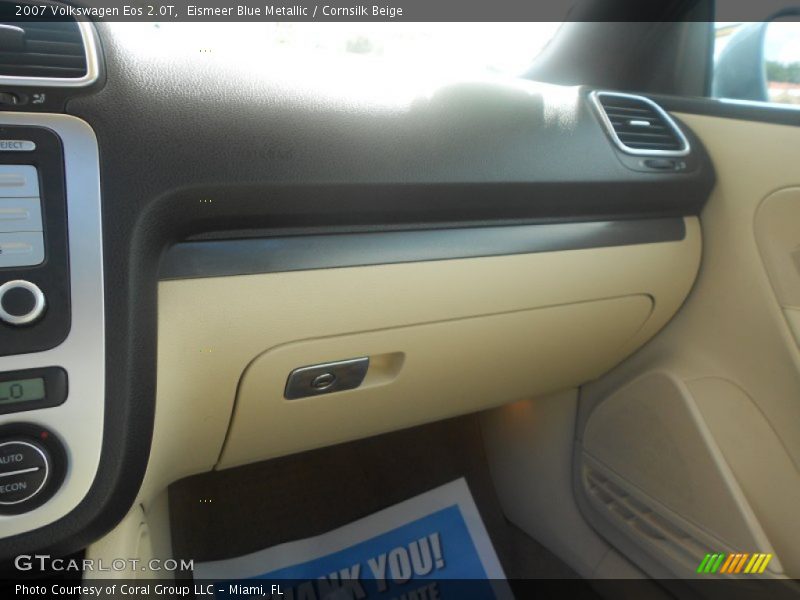 Eismeer Blue Metallic / Cornsilk Beige 2007 Volkswagen Eos 2.0T
