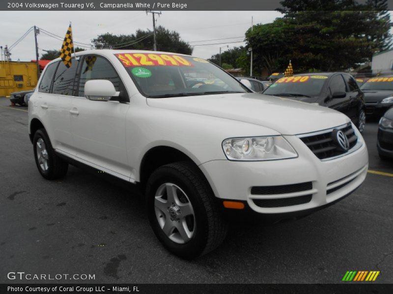 Campanella White / Pure Beige 2004 Volkswagen Touareg V6