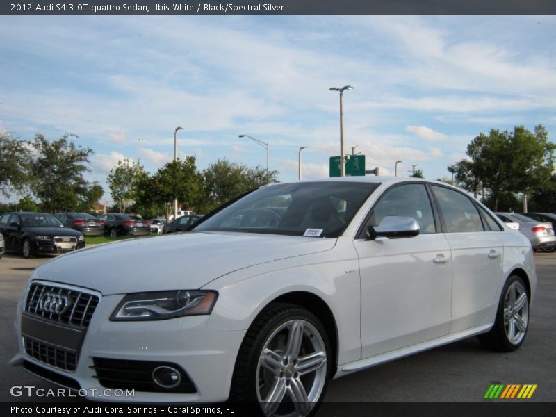 Ibis White / Black/Spectral Silver 2012 Audi S4 3.0T quattro Sedan