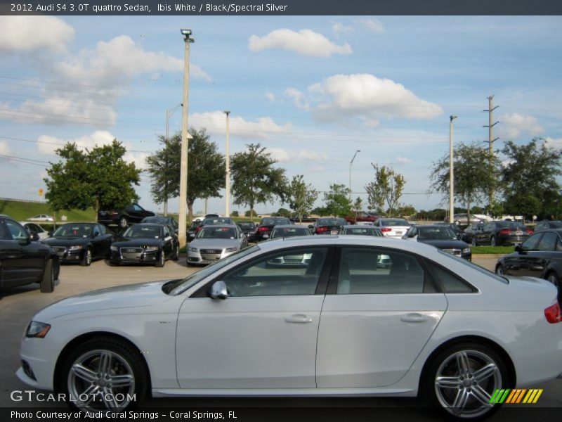 Ibis White / Black/Spectral Silver 2012 Audi S4 3.0T quattro Sedan