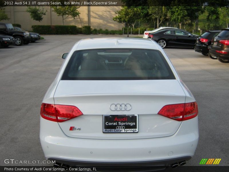Ibis White / Black/Spectral Silver 2012 Audi S4 3.0T quattro Sedan