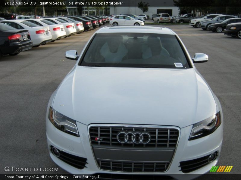 Ibis White / Black/Spectral Silver 2012 Audi S4 3.0T quattro Sedan